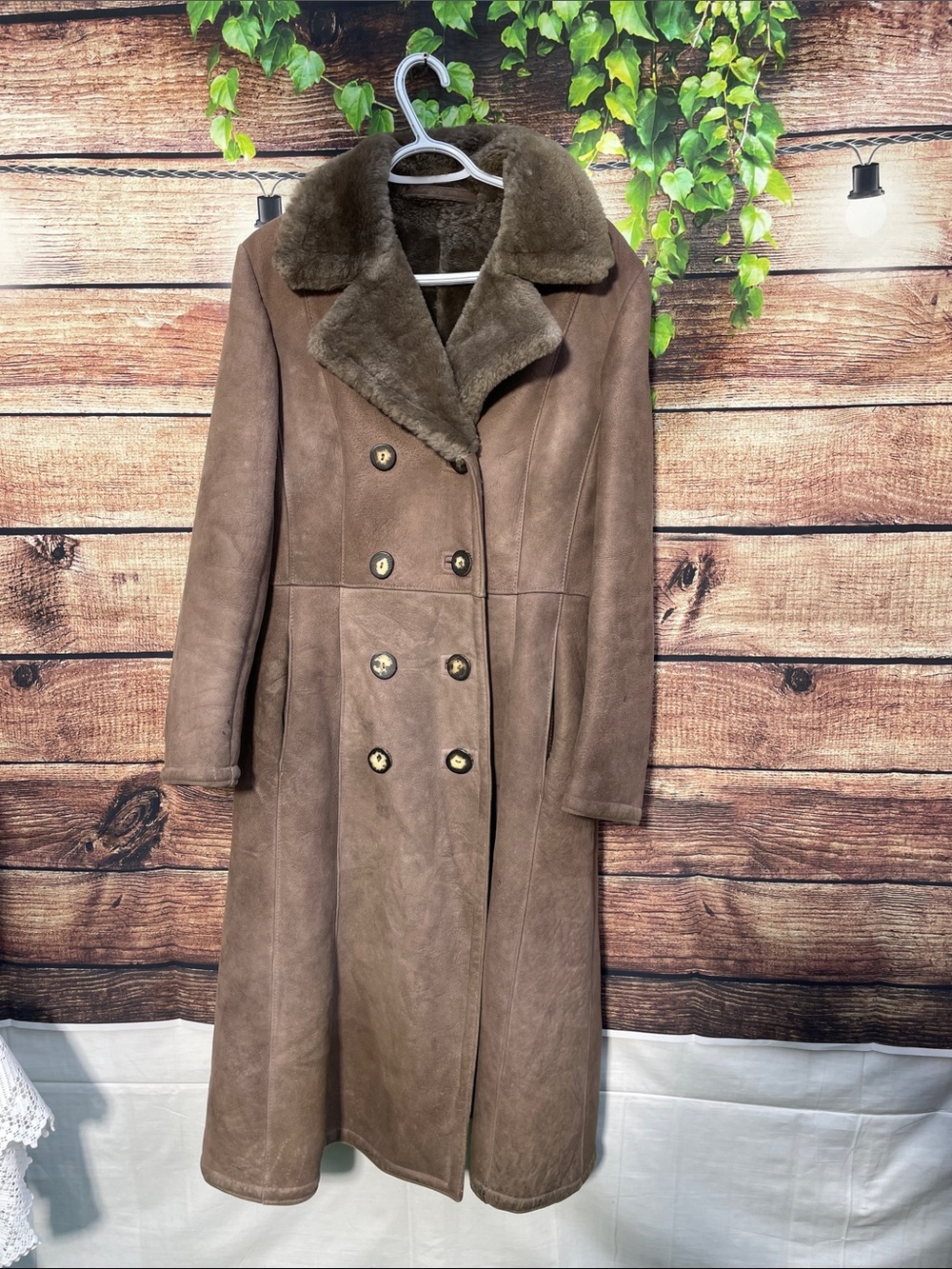 Sawyer of Napa shearling leather coat long